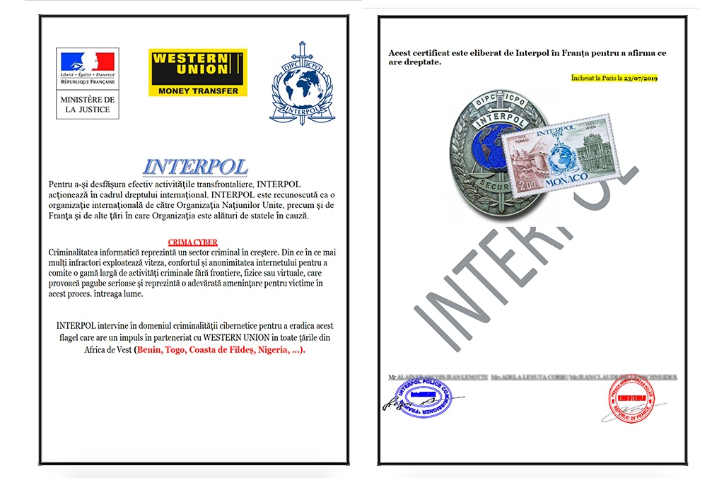 INTERPOL no les pedirá en ningún momento sus datos personales, ni dinero. Si en un correo les facilitan los datos de una cuenta bancaria y les piden que haga una transferencia a ella, no respondan y remítannos el mensaje a nosotros.